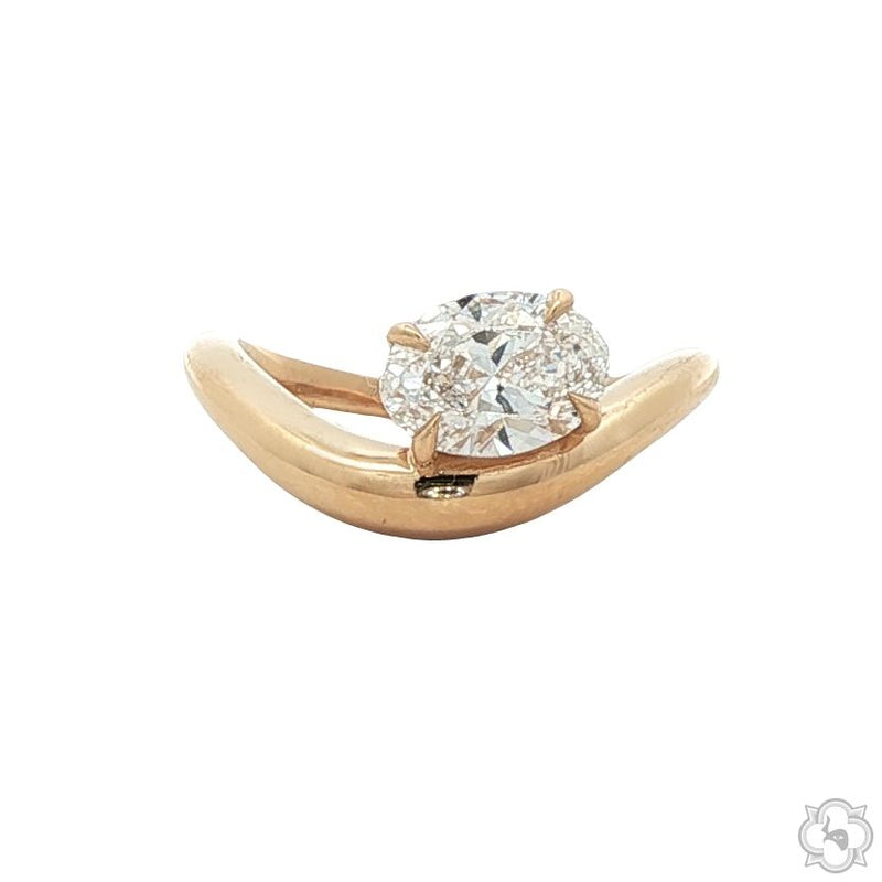 Oval Twist Diamond Ring 70886 - Image 1