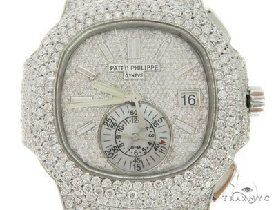 Patek Philippe Nautilus Chronograph Diamond Stainless Steel Watch 58638 - Image 1