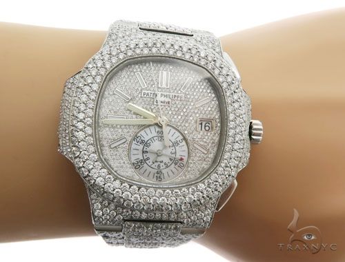 Patek Philippe Nautilus Chronograph Diamond Stainless Steel Watch 58638 - Image 13