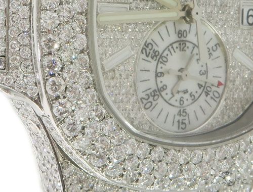 Patek Philippe Nautilus Chronograph Diamond Stainless Steel Watch 58638 - Image 6