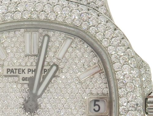 Patek Philippe Nautilus Diamond Stainless Steel Watch 58639 - Image 4