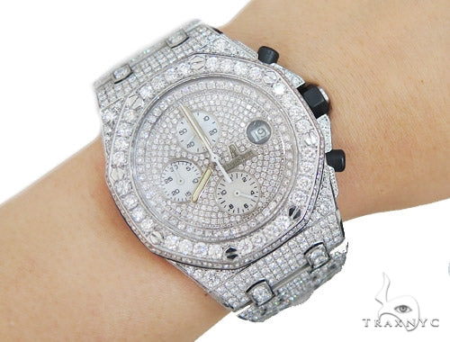 Pave Diamond Audemars Piguet Watch 42348 - Image 12