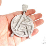 Pave Diamond Custom Made Gas Game Pendant 64003 - Image 7