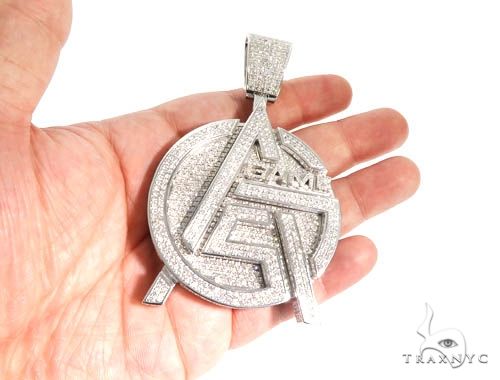 Pave Diamond Custom Made Gas Game Pendant 64003 - Image 7