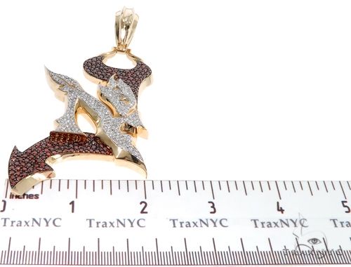 Pave Diamond Custom New Jersey Devil Pendant 64017 - Image 10