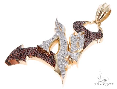 Pave Diamond Custom New Jersey Devil Pendant 64017 - Image 3