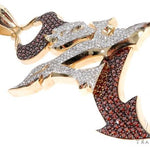 Pave Diamond Custom New Jersey Devil Pendant 64017 - Image 4