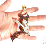 Pave Diamond Custom New Jersey Devil Pendant 64017 - Image 8