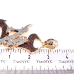 Pave Diamond Custom New Jersey Devil Pendant 64017 - Image 9