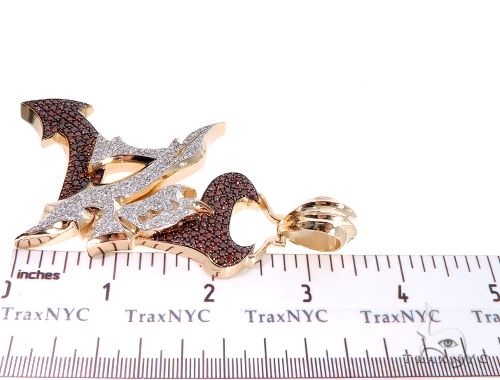 Pave Diamond Custom New Jersey Devil Pendant 64017 - Image 9