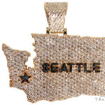 Pave Diamond Custom Seattle Pendant 64016 - Image 1