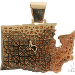 Pave Diamond Custom Seattle Pendant 64016 - Image 3