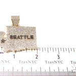 Pave Diamond Custom Seattle Pendant 64016 - Image 6