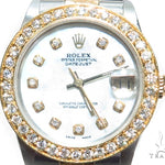 Pave Diamond Datejust Rolex Watch 41588 - Image 1