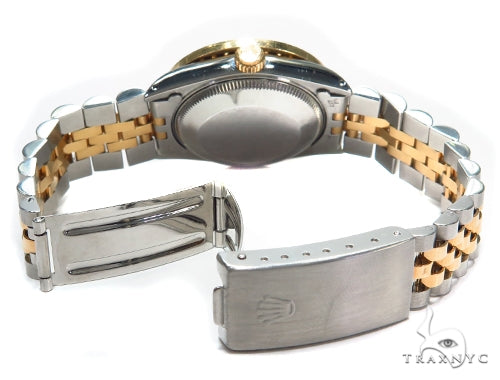 Pave Diamond Datejust Rolex Watch 41588 - Image 10