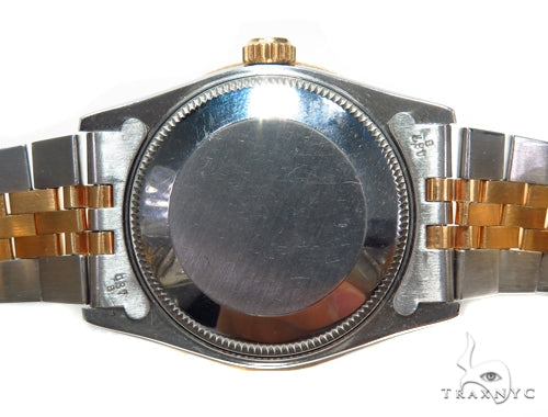 Pave Diamond Datejust Rolex Watch 41588 - Image 8