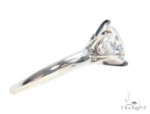 Pave Diamond Engagement Solitaire Ring 44597 - Image 4