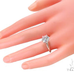 Pave Diamond Engagement Solitaire Ring 44597 - Image 7