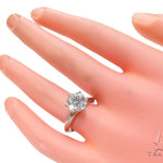 Pave Diamond Engagement Solitaire Ring 44597 - Image 8