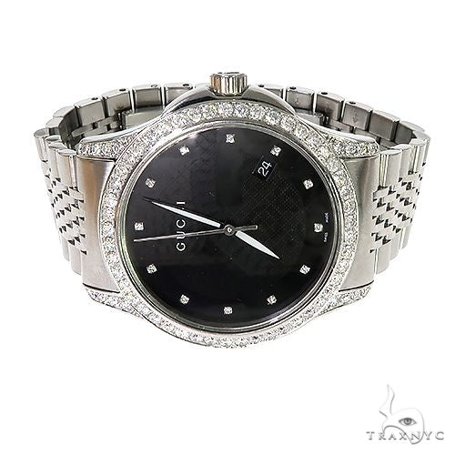 Pave Diamond G Timeless Collection Medium Version Gucci Watch 67255 - Image 2