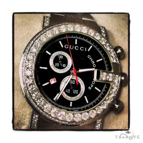 Pave Diamond Gucci Watch 39584 - Image 3