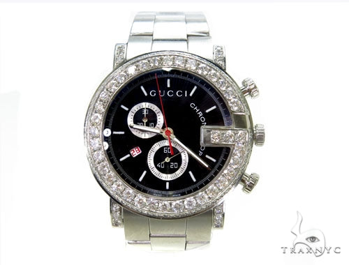 Pave Diamond Gucci Watch 39584 - Image 2