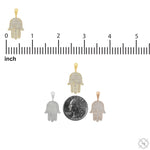 Pave Diamond Hamsa Pendant 70802 - Image 10