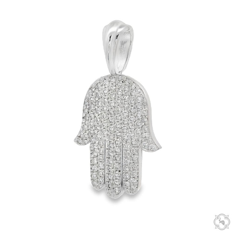 Pave Diamond Hamsa Pendant 70802 - Image 3