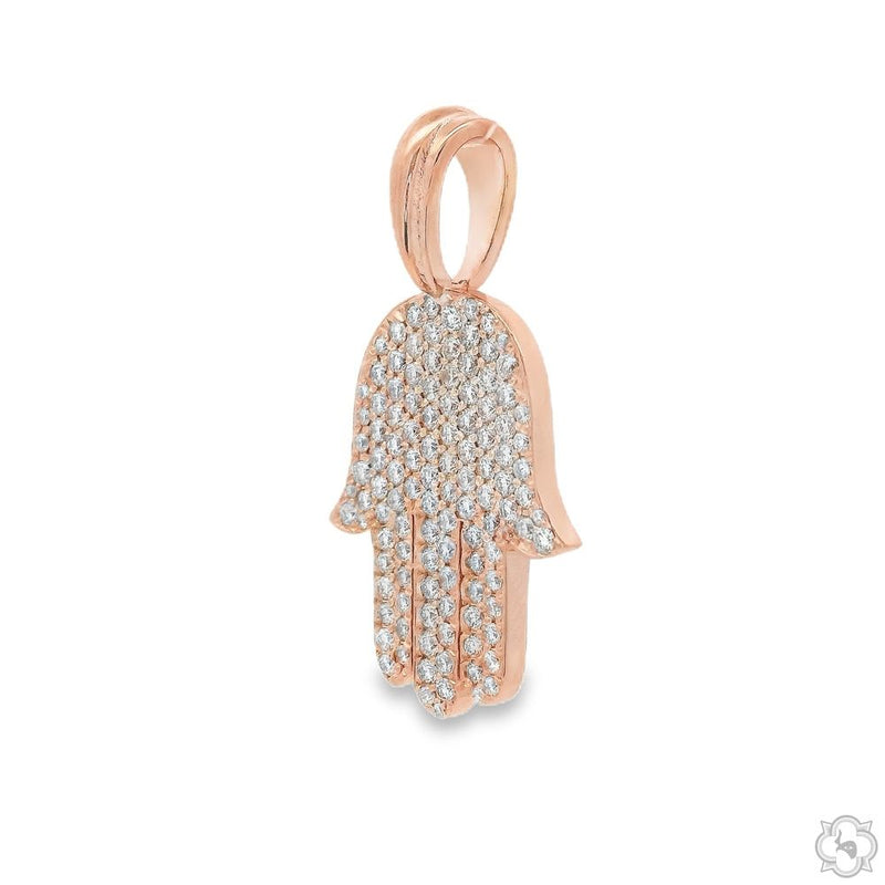 Pave Diamond Hamsa Pendant 70802 - Image 6