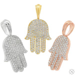 Pave Diamond Hamsa Pendant 70802 - Image 9