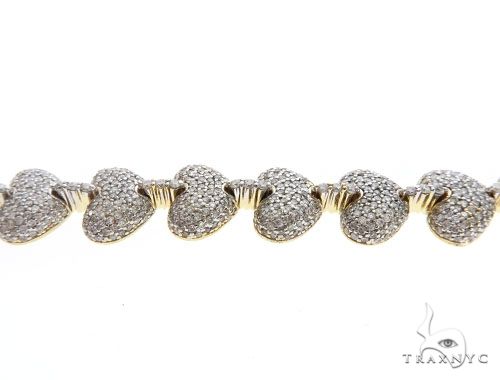 Pave Diamond Heart Bracelet 63931 - Image 2