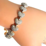 Pave Diamond Heart Bracelet 63931 - Image 7