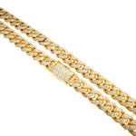 Pave Diamond Miami Cuban Link Chain 24 Inches 10mm   64099 - Image 1