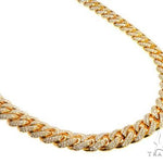 Pave Diamond Miami Cuban Link Chain 24 Inches 10mm   64099 - Image 2