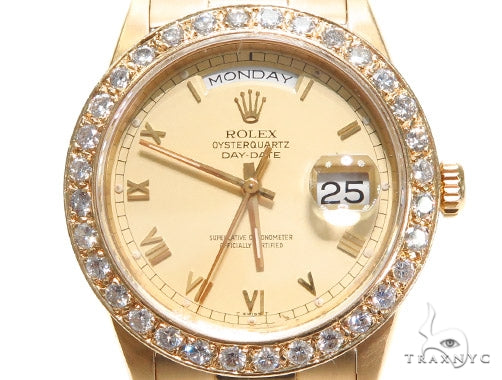 Pave Diamond Rolex Day Date Watch 41412 - Image 1