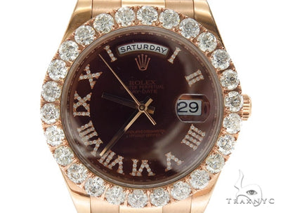 Pave Diamond Rolex Day Date II Watch 42349 - Image 1