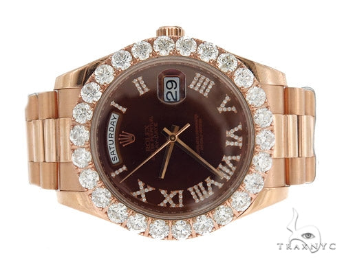 Pave Diamond Rolex Day Date II Watch 42349 - Image 4