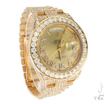 Pave Diamond Rolex Day Date Watch 42350 - Image 3