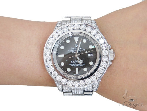 Pave Diamond Rolex Deepsea Watch 42352 - Image 13
