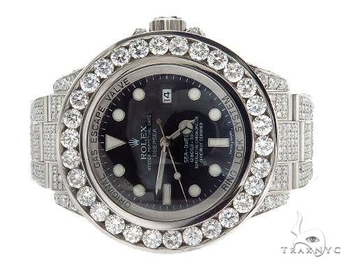 Pave Diamond Rolex Deepsea Watch 42352 - Image 4