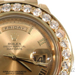 Pave Diamond Rolex Oyster Perpetual Day-Date Watch 49178 - Image 3