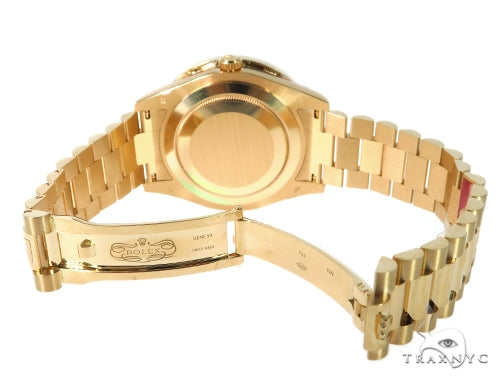 Pave Diamond Rolex Oyster Perpetual Day-Date Watch 49178 - Image 8