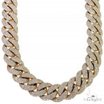 Pave Diamond Solid Miami Cuban 24 Inches 15.5mm   68240 - Image 1
