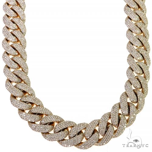 Pave Diamond Solid Miami Cuban 24 Inches 15.5mm   68240 - Image 1
