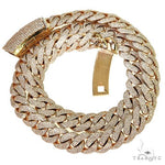 Pave Diamond Solid Miami Cuban 24 Inches 15.5mm   68240 - Image 3