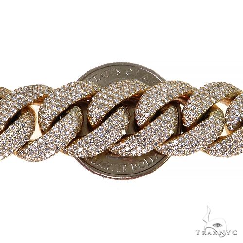 Pave Diamond Solid Miami Cuban 24 Inches 15.5mm   68240 - Image 7