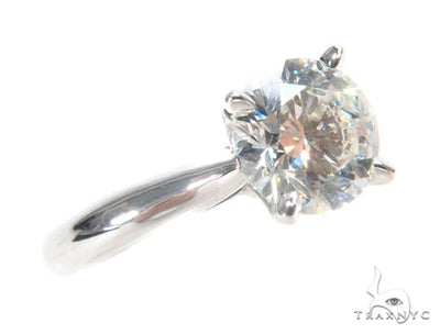 Pave Diamond Solitaire Engagement Ring 44605 - Image 1