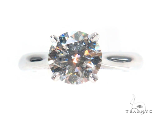 Pave Diamond Solitaire Engagement Ring 44605 - Image 2