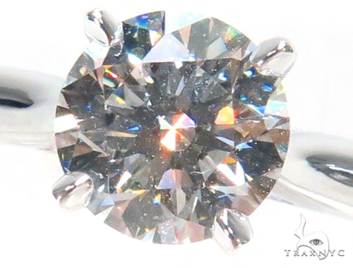 Pave Diamond Solitaire Engagement Ring 44605 - Image 3