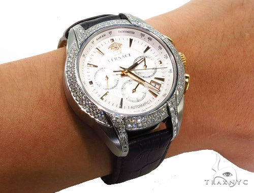 Pave Diamond Versace Watch M9A99D002 S497 37409 - Image 13